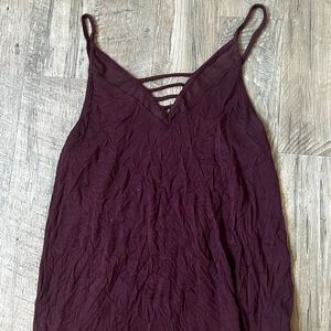 Maroon red tank top. Soft and sexy American eagle brand. Comfy and flowy